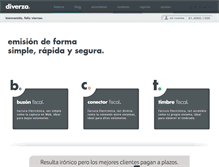 Tablet Screenshot of diverza.com